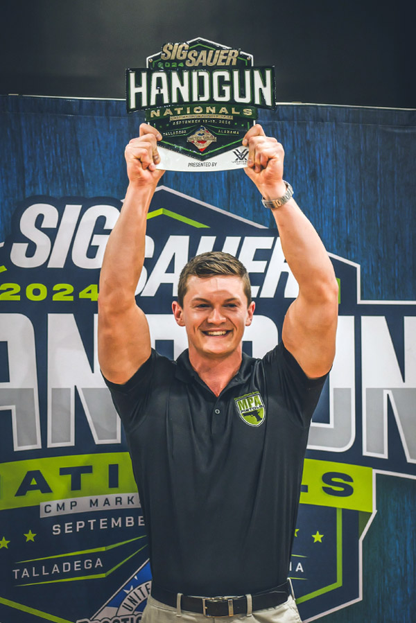 pistol shooting champion