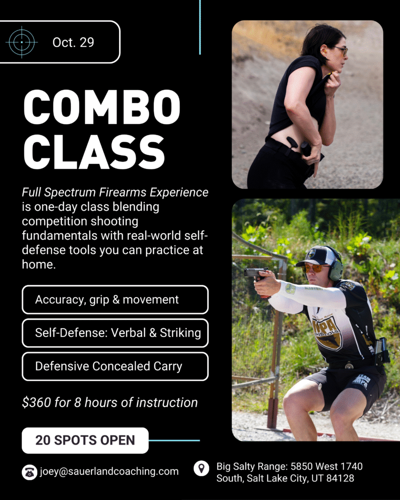 Self Defense & intro to Competition COMBO COURSE - SLC, UT Oct 29